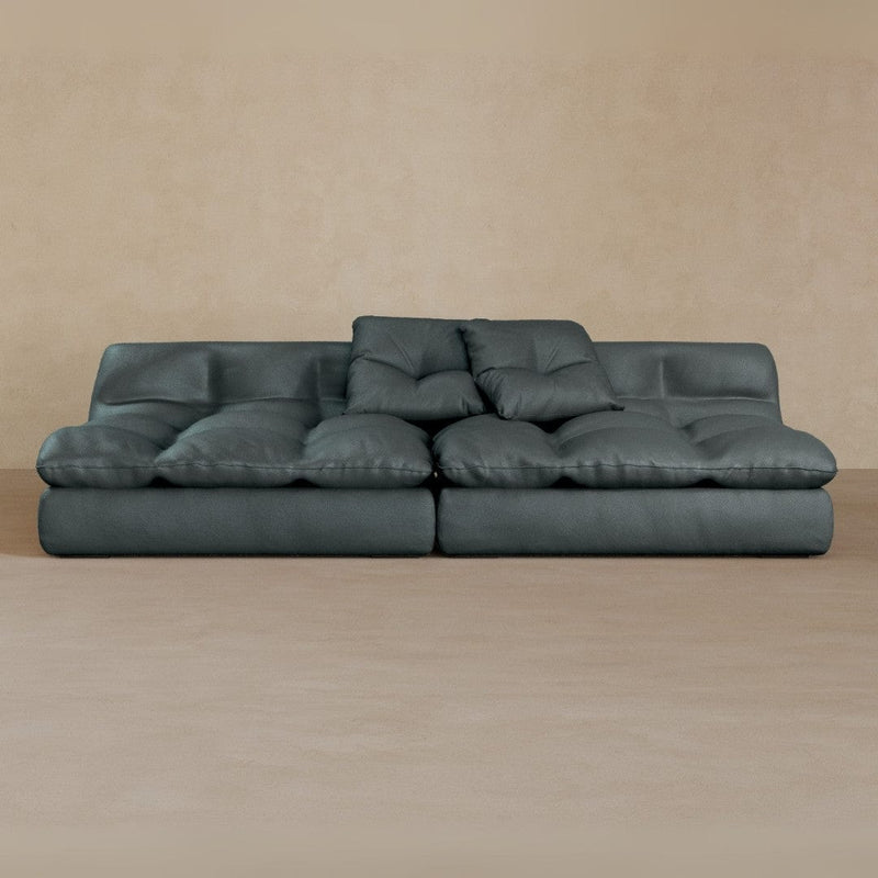 2 Seater-Top Grain Leather-Pewter