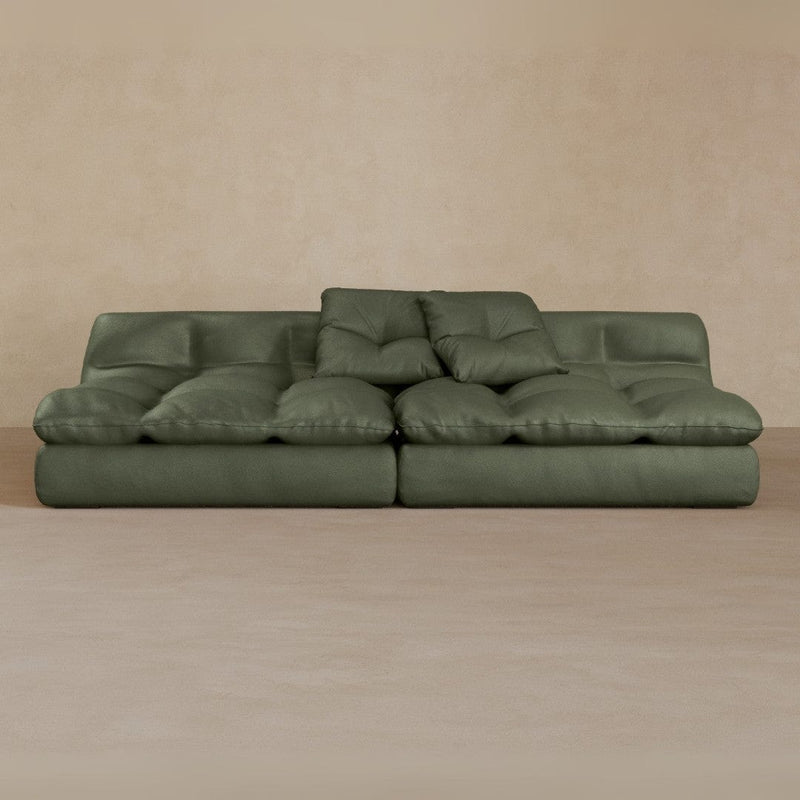 2 Seater-Top Grain Leather-Sage