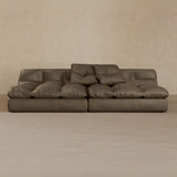 2 Seater-Top Grain Leather-Stone