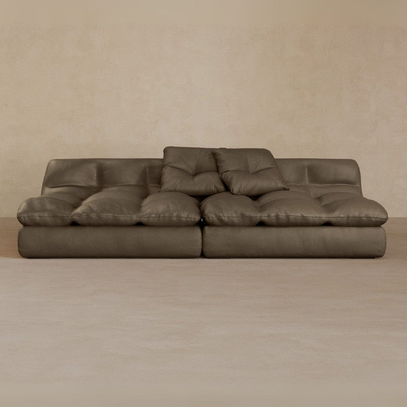 2 Seater-Top Grain Leather-Stone