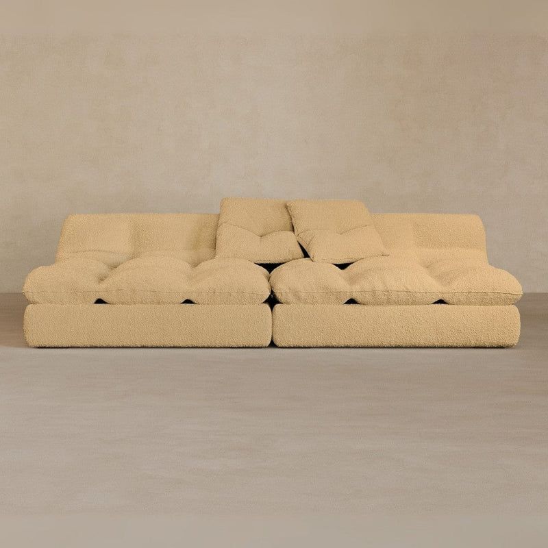 2 seater-Boucle-Fawn