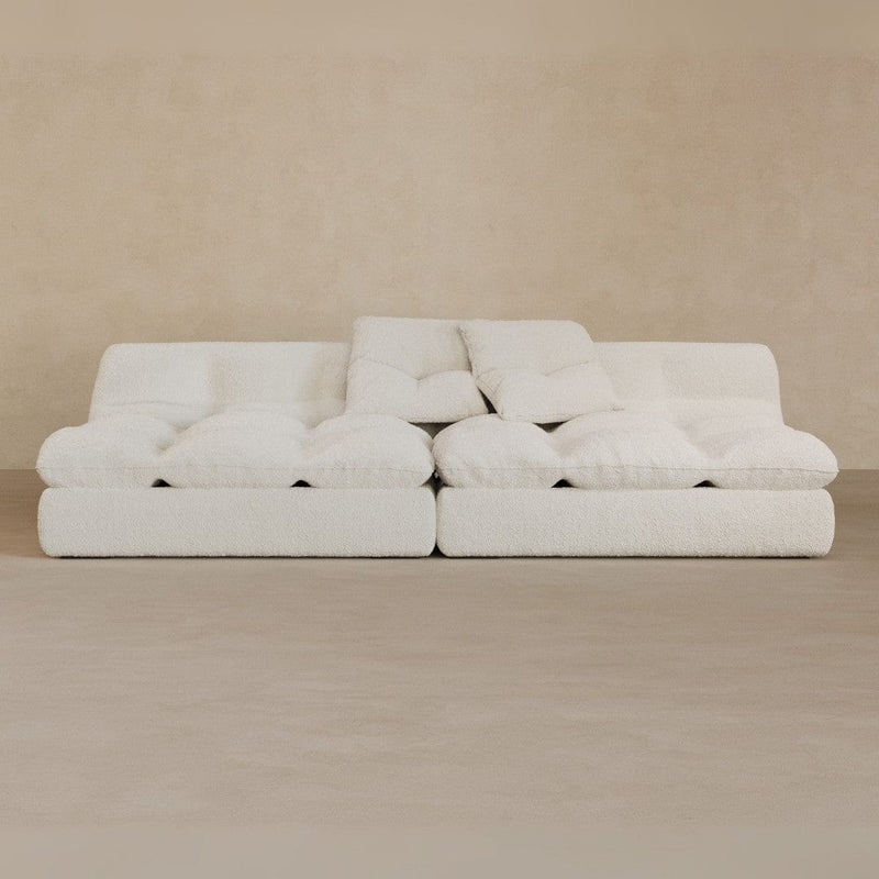 2 seater-Boucle-Ivory