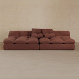 2 seater-Boucle-Oxblood