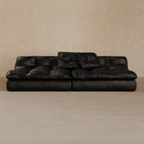 2 seater-Full Grain Leather-Charcoal