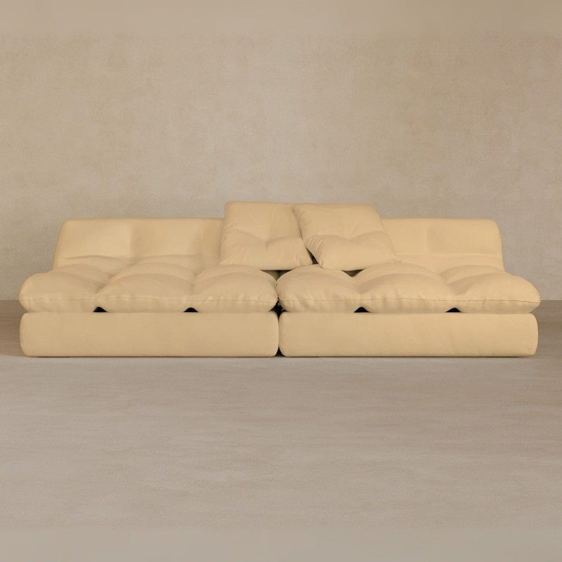 2 seater-Full Grain Leather-Fawn