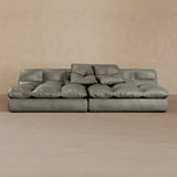 2 seater-Full Grain Leather-Greige