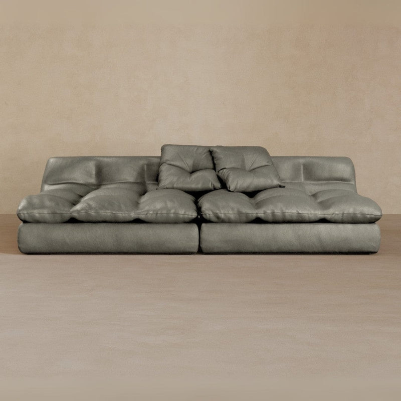 2 seater-Full Grain Leather-Greige