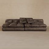 2 seater-Full Grain Leather-Mink