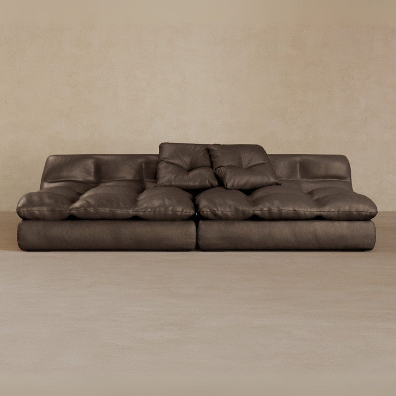 2 seater-Full Grain Leather-Mink