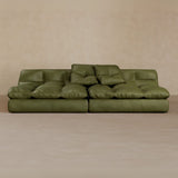 2 seater-Full Grain Leather-Olive