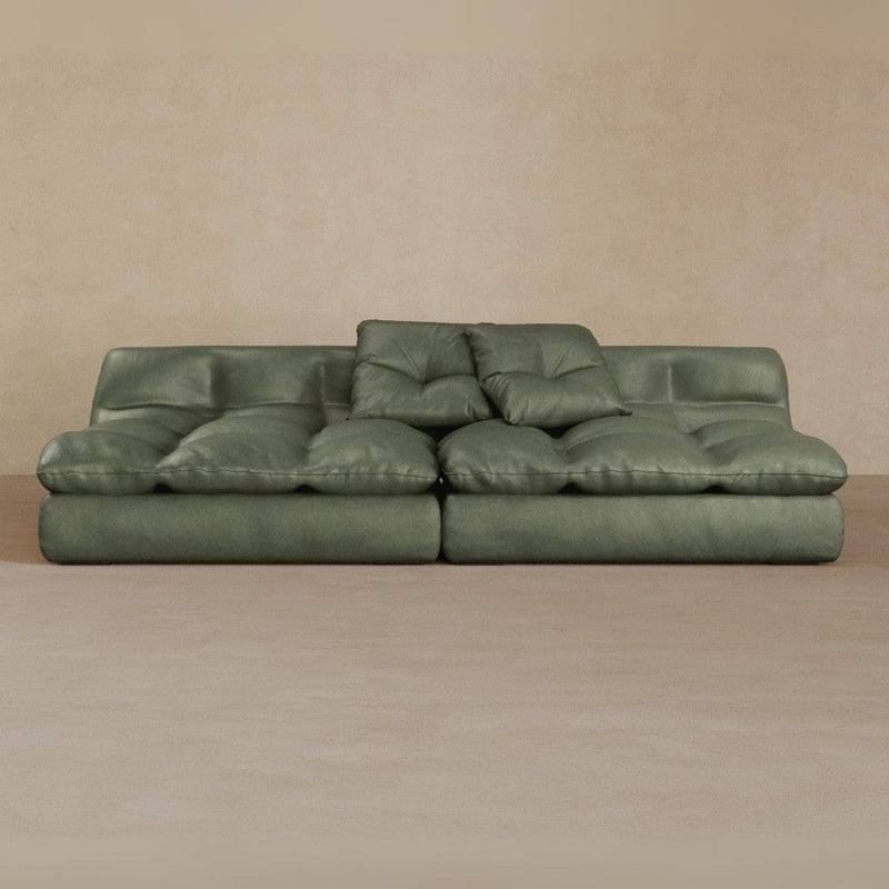 2 seater-Full Grain Leather-Sage