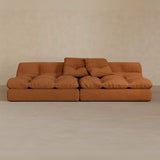 2 seater-Linen Blend-Brandy