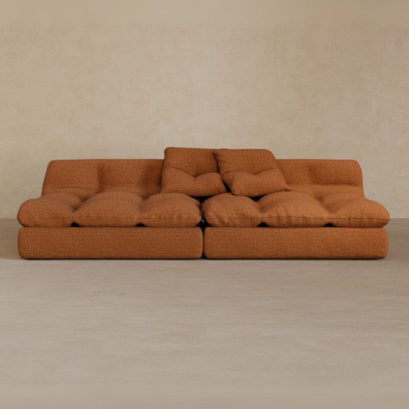 2 seater-Linen Blend-Brandy