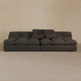 2 seater-Linen Blend-Charcoal
