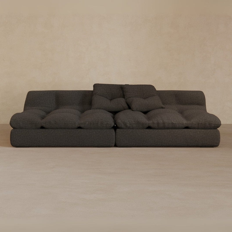 2 seater-Linen Blend-Charcoal