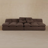 2 seater-Linen Blend-Espresso