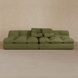 2 seater-Linen Blend-Olive