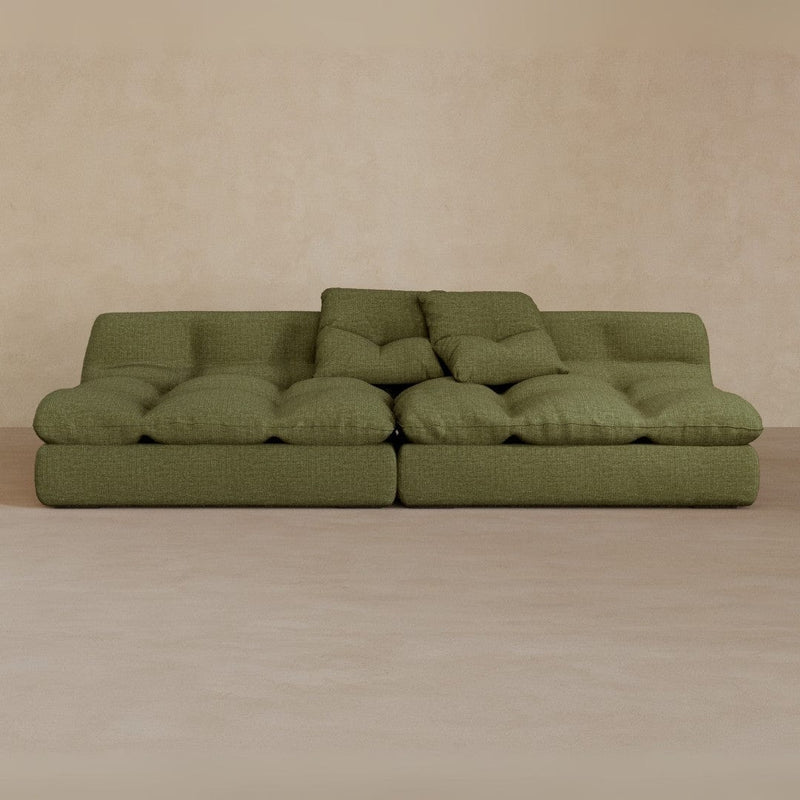 2 seater-Linen Blend-Olive