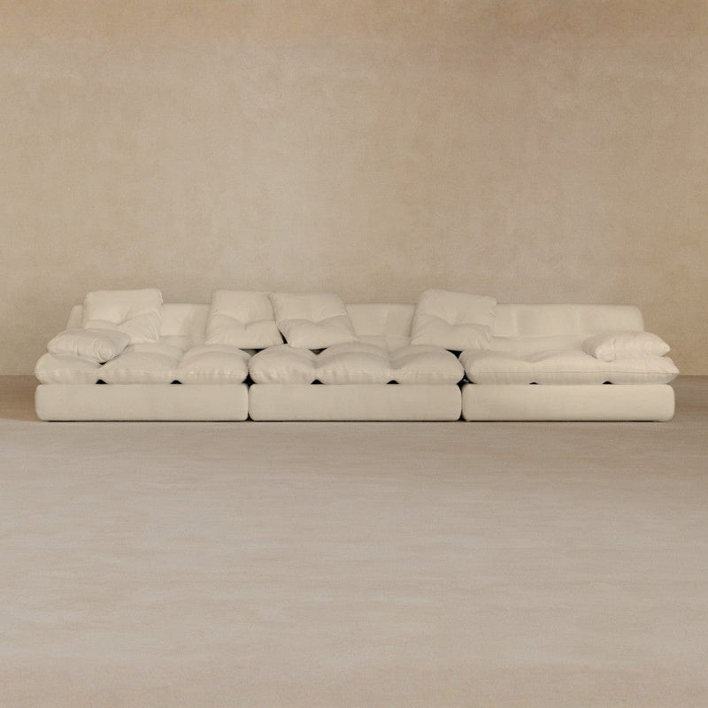 3 Seater-Top Grain Leather-Alabaster
