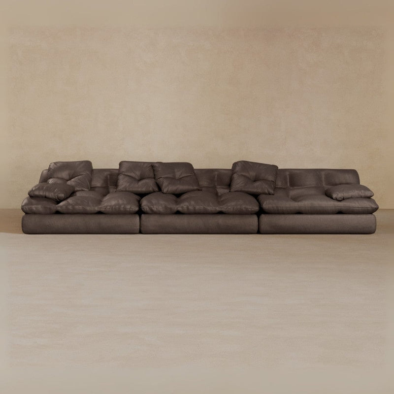 3 Seater-Top Grain Leather-Mink