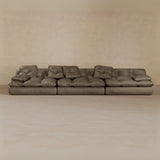 3 Seater-Top Grain Leather-Stone