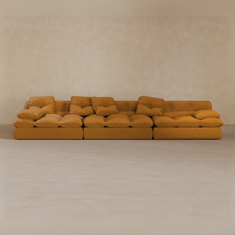 3 seater-Boucle-Camel