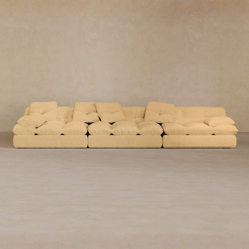 3 seater-Boucle-Fawn
