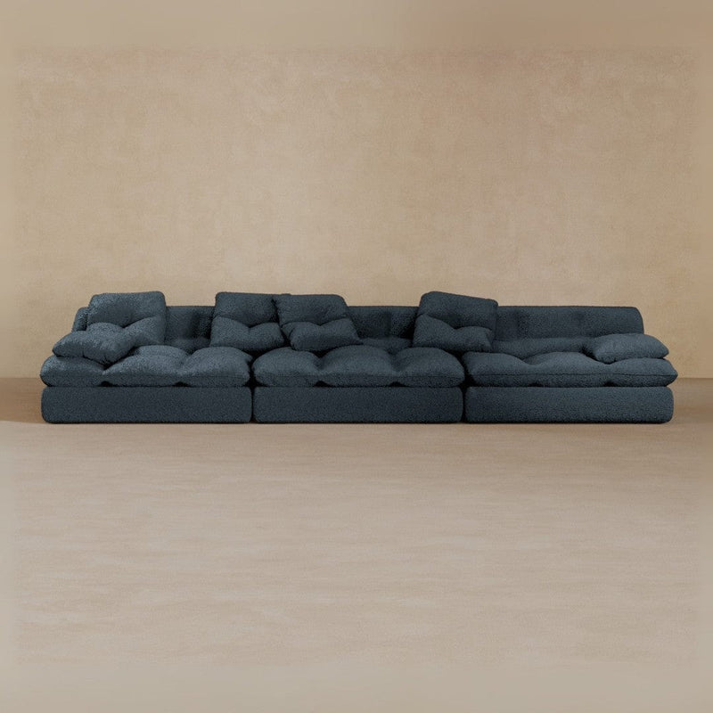 3 seater-Boucle-Navy