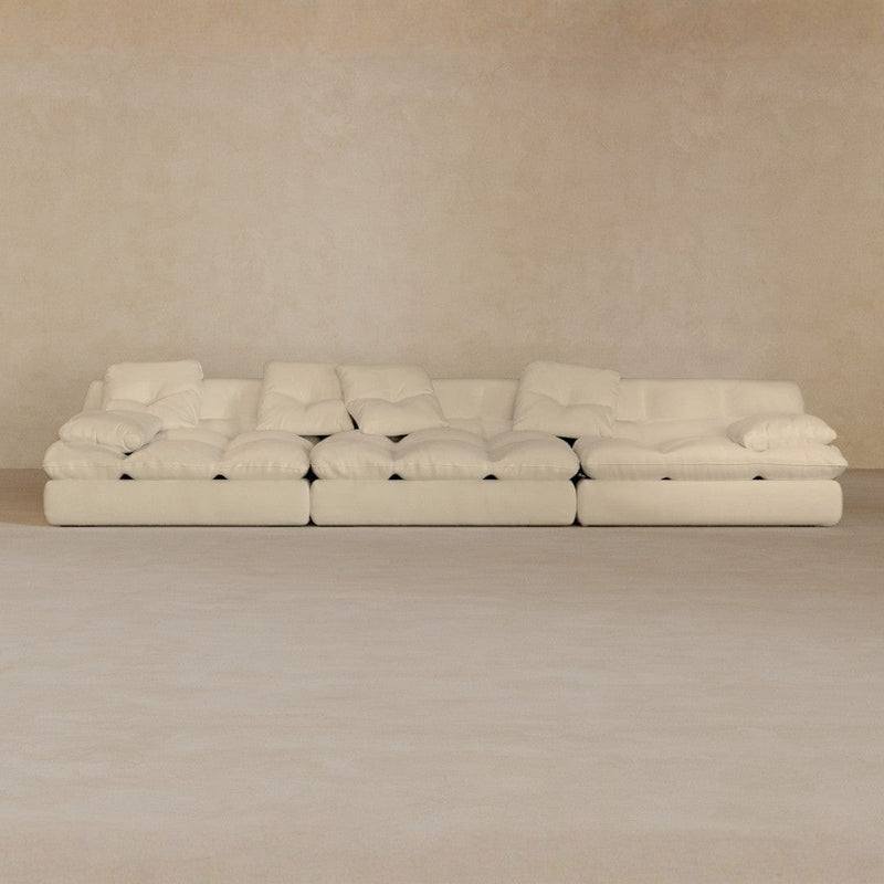 3 seater-Full Grain Leather-Alabaster