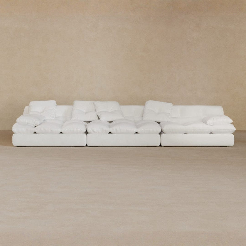 3 seater-Full Grain Leather-Ivory