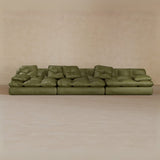 3 seater-Full Grain Leather-Olive
