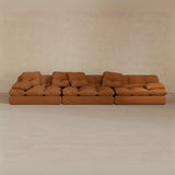 3 seater-Linen Blend-Brandy
