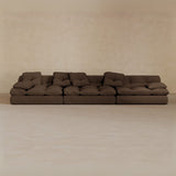 3 seater-Linen Blend-Espresso