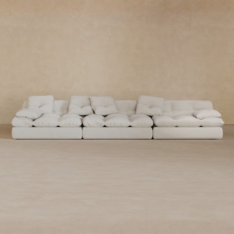 3 seater-Linen Blend-Ivory