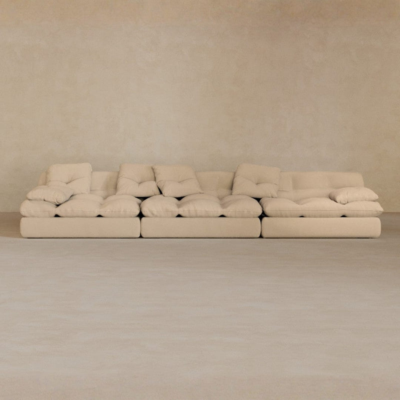 3 seater-Linen Blend-Shell