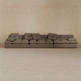 3 seater-Linen Blend-Stone