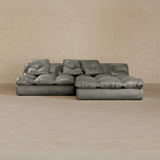 Left Chaise 01-Full Grain Leather-Greige