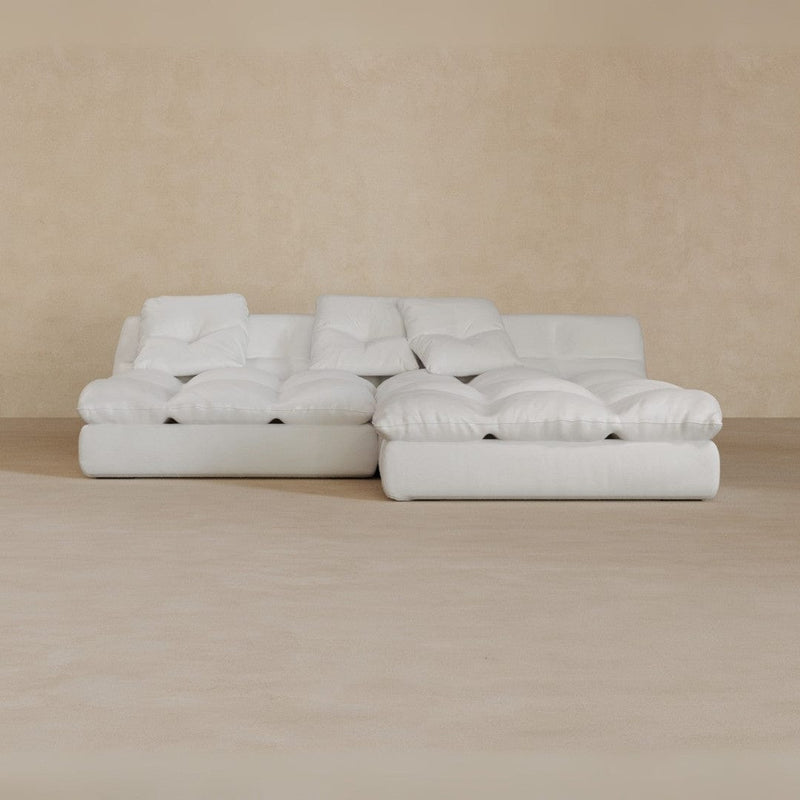 Left Chaise 01-Full Grain Leather-Ivory