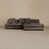Left Chaise 01-Full Grain Leather-Mink