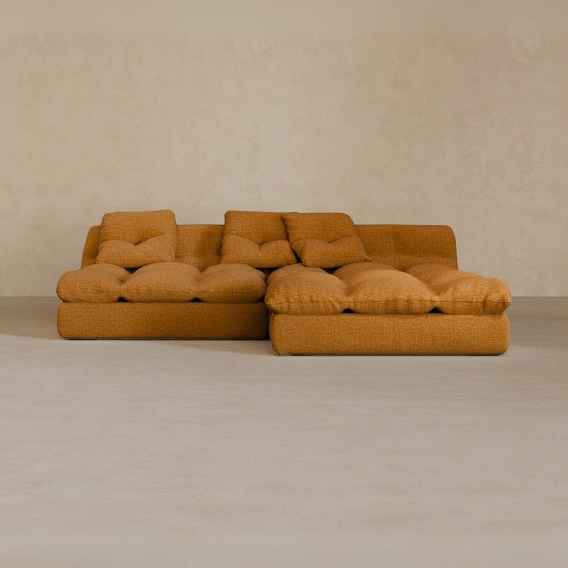 Left Chaise 01-Linen Blend-Camel