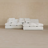 Left Chaise 01-Top Grain Leather-Ivory