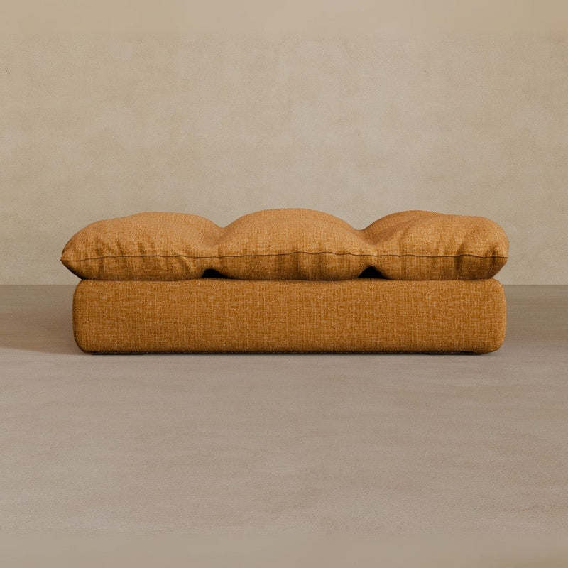 Ottoman-Full Grain Leather-Camel