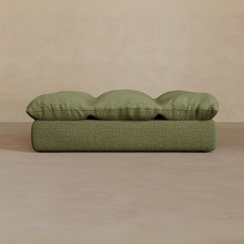 Ottoman-Full Grain Leather-Olive