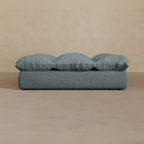Ottoman-Full Grain Leather-Pewter
