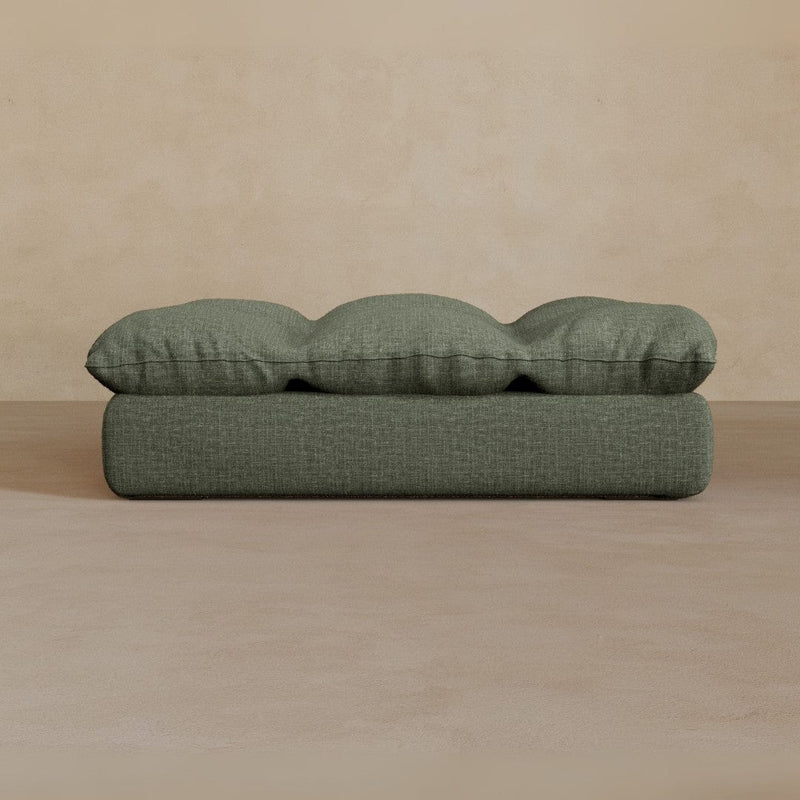 Ottoman-Full Grain Leather-Sage
