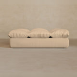 Ottoman-Top Grain Leather-Chalk