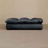 Ottoman-Top Grain Leather-Ink