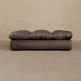 Ottoman-Top Grain Leather-Mink