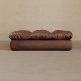 Ottoman-Top Grain Leather-Oxblood