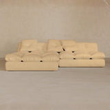 Right Chaise 01-Full Grain Leather-Fawn